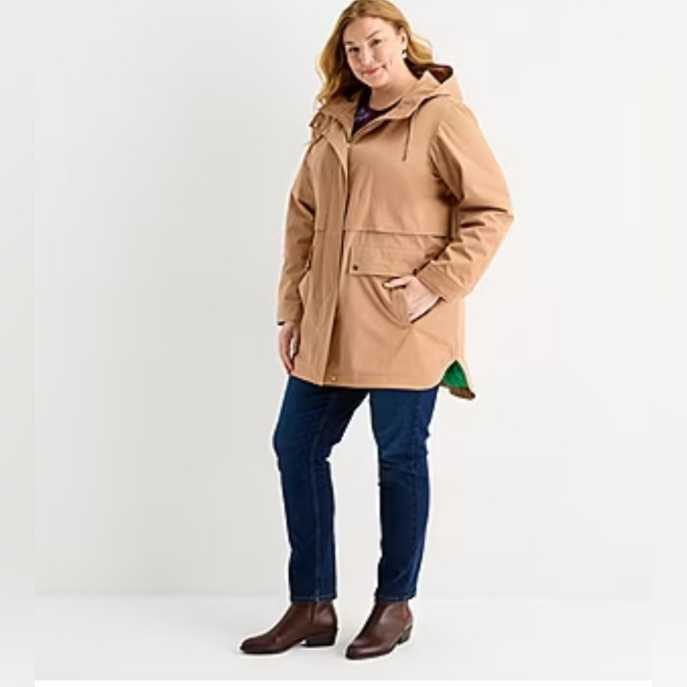 Liz Claiborne Plus Midweight Anorak - Picture 2 of 13